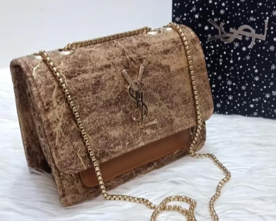 YSL Crossbody Bag – Imported Designer Handbag with Chain Strap