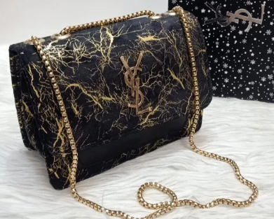 YSL Crossbody Bag – Imported Designer Handbag with Chain Strap