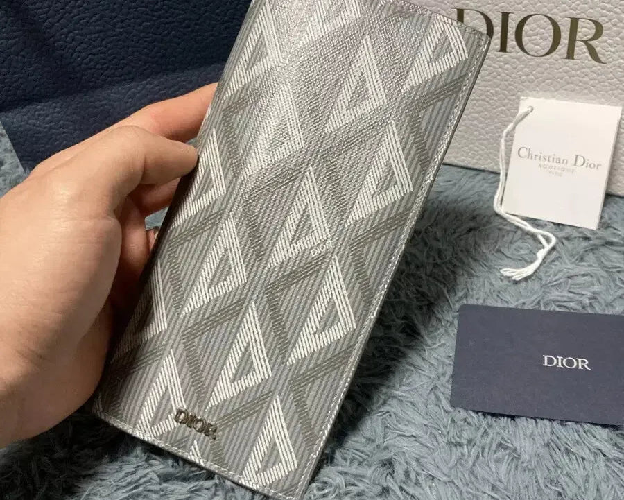 Dior diamond vertical long wallet
